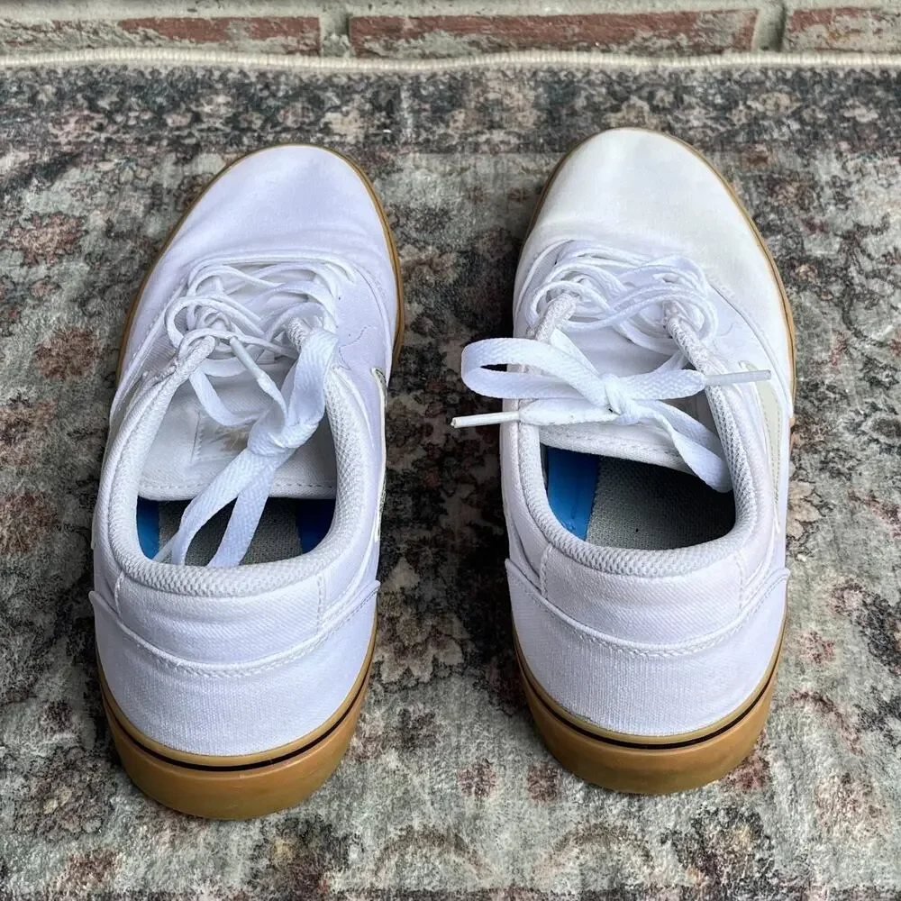 Nike SB Chron 2 / Men's 9 / Canvas White Gum Light Brown Skate Shoes DM3494-105